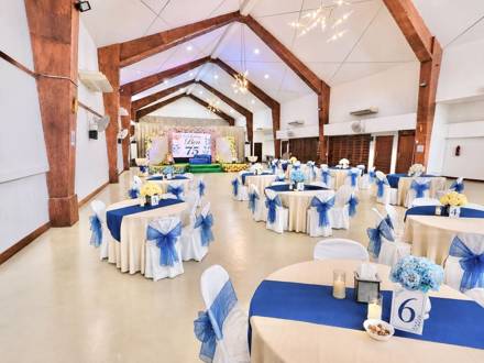 The Pavilion set for a party